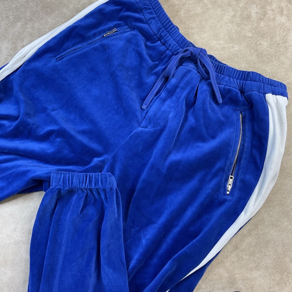 3.1 Phillip Lim Joggers Side Stripe Tapered Sweatpants Velvet Velour Retro Sz‎ M - Picture 5 of 11